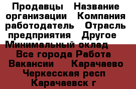 Продавцы › Название организации ­ Компания-работодатель › Отрасль предприятия ­ Другое › Минимальный оклад ­ 1 - Все города Работа » Вакансии   . Карачаево-Черкесская респ.,Карачаевск г.